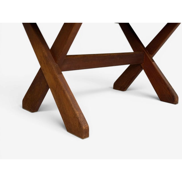 Danish Modern, Brutalist Dining Table, Stained Pine, Denmark, 1960s For Sale - Image 16 of 18