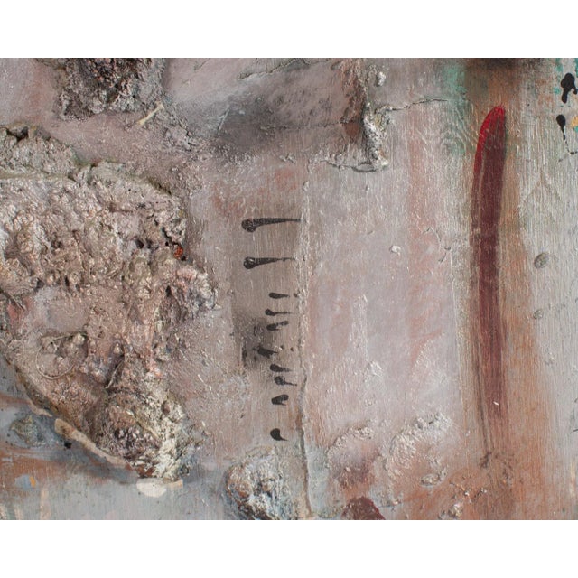 Paint “Dolmen Series #18” Mixed Media Wall Assemblage Signed by Juliet Holland For Sale - Image 7 of 10