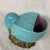 This stunning Victorian George Jones majolica nautilus-shell and seaweed spoon warmer features a vibrant turquoise blue...