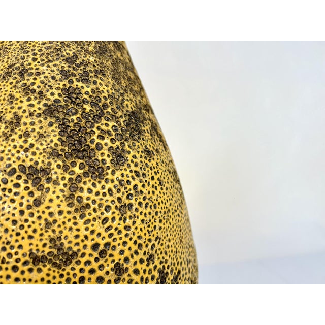 Large Sculptural Fat Lava Ceramic Jar-Shaped Floor Vase, 1950s For Sale - Image 13 of 18