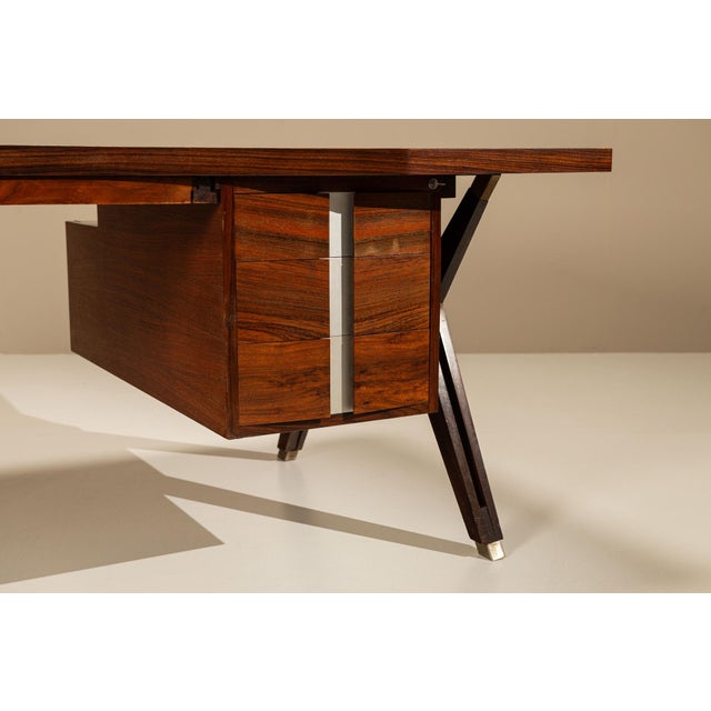 Writing Desk in Rosewood by Ennio Fazioli for MIM Roma, Italy, 1958 For Sale - Image 17 of 18