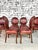Dimensions: H 37.7” x W 19.6” x D 17.5” x SH 18.8” Set of 6 French Louis XVI style medallion back dining room chairs,...
