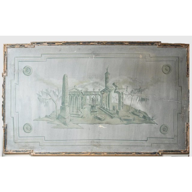 Antique Italian Mural, 1900s For Sale - Image 9 of 11