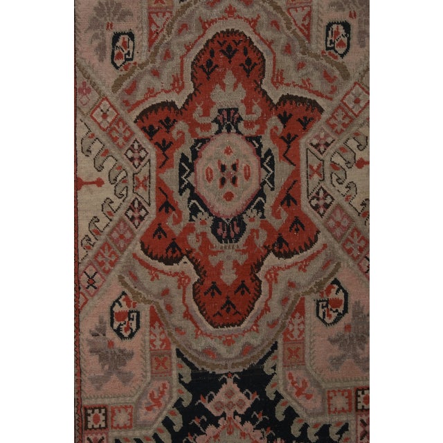 Neoclassical Style Caucasian Style Runner, Extra-Long Hallway Carpet For Sale - Image 6 of 12