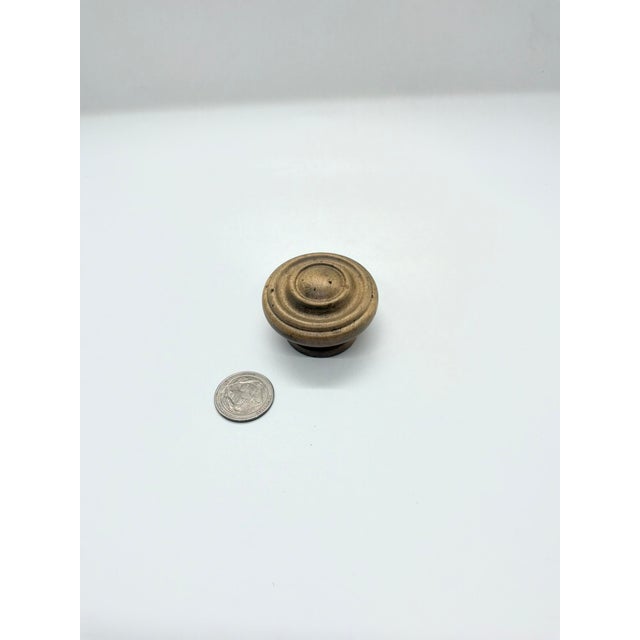Henredon Wood Knob Antique Finish.