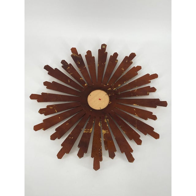 Gilded Wood Sun Mirror For Sale - Image 11 of 17