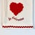 American Vintage Hollywood Regency St. Valentine Waffle Kitchen Towel With Roses Heart For Sale - Image 3 of 13