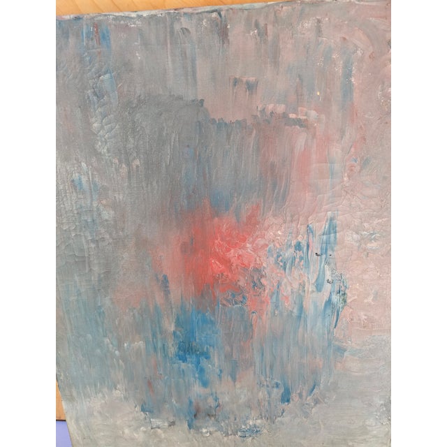 Vintage Abstract Painting Mid Century Modern Signed For Sale In Boston - Image 6 of 8