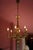 Six-Armed Wooden Gilded Chandelier For Sale - Image 9 of 11