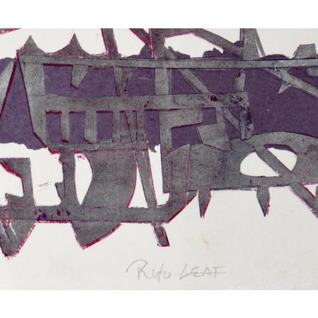 1970s Ruth Leaf Untitled C. 1970 Original Print For Sale - Image 5 of 6