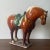 Antique Tang Sancai Terracotta Horse in Tri-Color Glaze - Exquisite Form and Detail For Sale - Image 4 of 11