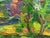1980s Abstract Oil Painting Green Garden Dupliy Sergey Alexandrov For Sale - Image 4 of 8