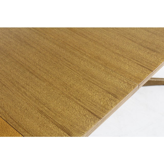 Wood Vintage Danish Round Extendable Dining Table, 1960s For Sale - Image 7 of 9