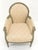 Paint Decorated Painted Olive Green Carved Ballon Back Arm Chair MINT For Sale - Image 4 of 11
