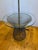 Vintage mid century floor lamp attributed to Laurel Lamp Company and designed in the manner of Warren Platner. Shade is...