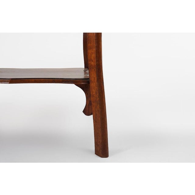 French Art Deco Side Table in Oak, 1920 For Sale - Image 11 of 13