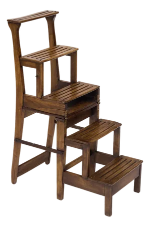 Antique, French Foldable Steps/Chair, Wooden