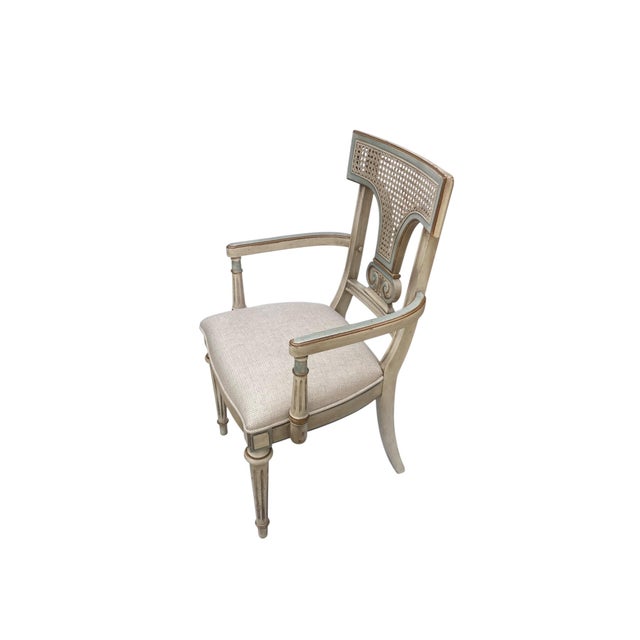 Mid 20th Century Louis XVI Style Armchair With Caned Back For Sale - Image 5 of 6