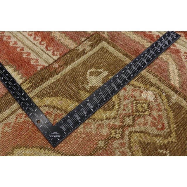 Mid 20th Century Vintage Turkish Oushak Saph Prayer Rug, 05'07 X 09'03 For Sale - Image 5 of 11