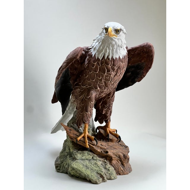 American Mid 20th Century Rare Kaiser Porcelain American Bald Eagle Sculpture Limited Edition No. 12/200, W. Germany For Sale - Image 3 of 15