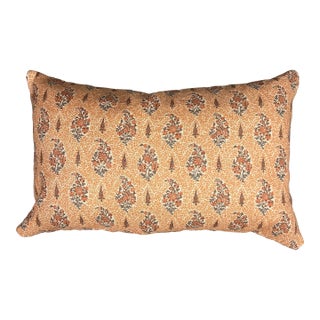 Lisa Fine “Fariba” Lumbar Pillow in Peach For Sale