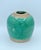 Midcentury French Petite Green Glazed Earthenware Vase, 1950 For Sale - Image 4 of 6