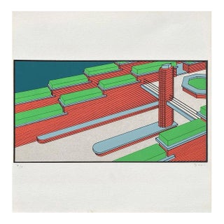 1981 Alberto Bali Periphery Screenprint For Sale