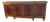 French Vintage Louis XVI Flame Mahogany Sideboard With Greek Key Gallery For Sale