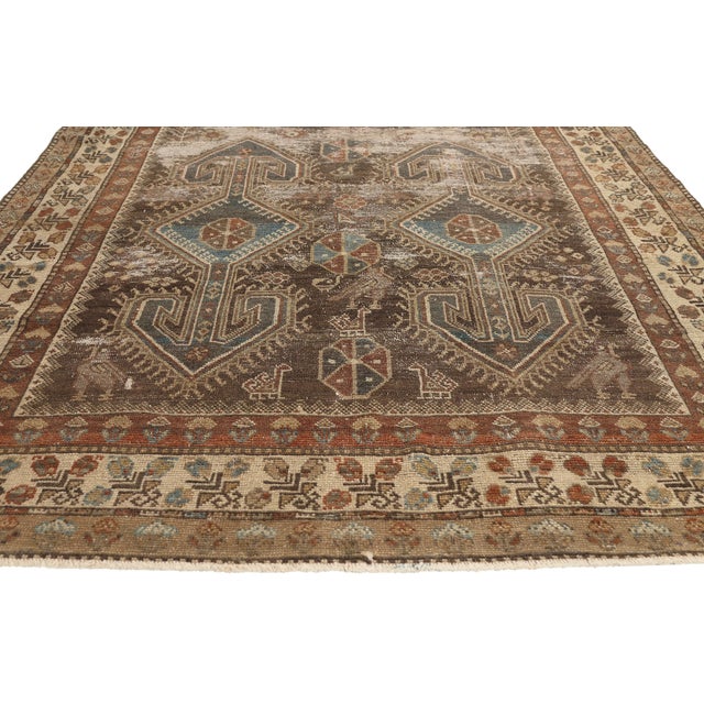 Late 19th Century Persian Malayer Rug, 05'03 X 09'08 For Sale - Image 4 of 10