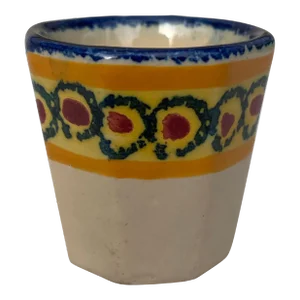 Petite French Faience Quimper Cup Circa 1940