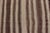 Ivory Vintage Turkish Kilim Rug in Ivory and Deep Brown Striped Design For Sale - Image 8 of 10