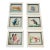 1970s Florida Coastal Collage Art Framed 6 PCS Set Sea Shells, . Pelicans For Sale