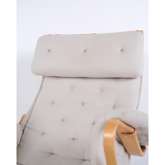 Gray Set of Pernilla Chair with Ottoman by Bruno Mathsson for Dux, 2004 For Sale - Image 8 of 16