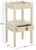 Contemporary Darlyn Scalloped 1 Drawer Accent Table in Sand For Sale - Image 3 of 9