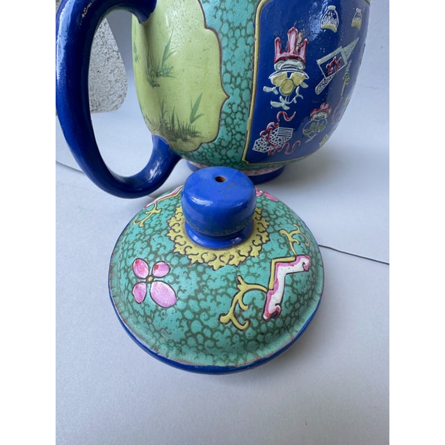 Ceramic Chinese Yixing Style Ceramic Teapot For Sale - Image 7 of 8