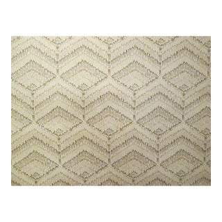 Vintage 1980s Brown and Beige Chevron Motif Wallpaper For Sale
