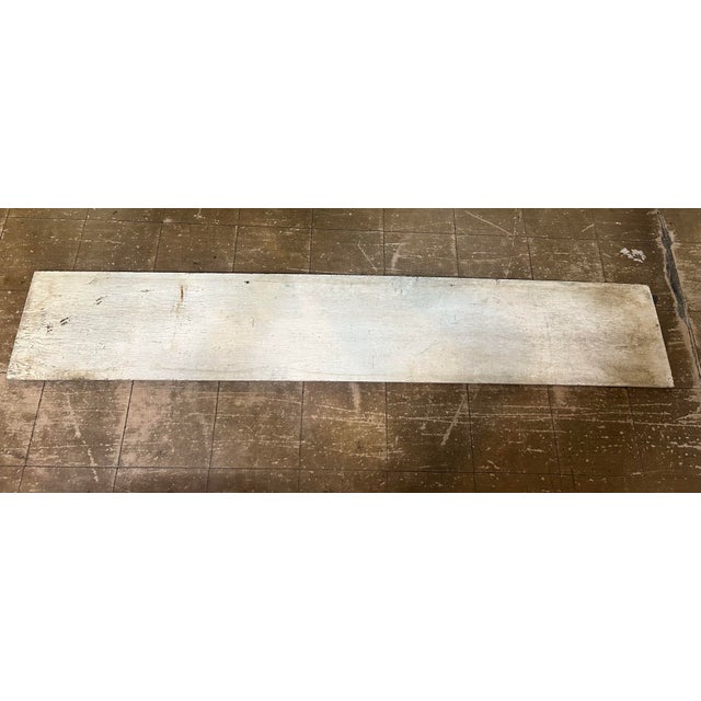 Vintage Large Wooden Green & White Farm Produce Sign For Sale - Image 12 of 12