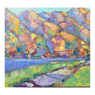 Contemporary Landscape Oil on Canvas Berkeley California Hills Hartman Plein Air For Sale