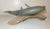 Vintage Handmade Eg Carved Wood Silver Wall Fish Mount Trophy Sculpture For Sale - Image 9 of 16