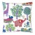 Scalamandre 24" x 24" Nursery Crewel Pillow in Pastels For Sale