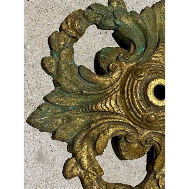 6” diameter Introduce a piece of grand, old-world elegance to your project with this exceptional antique cast brass...