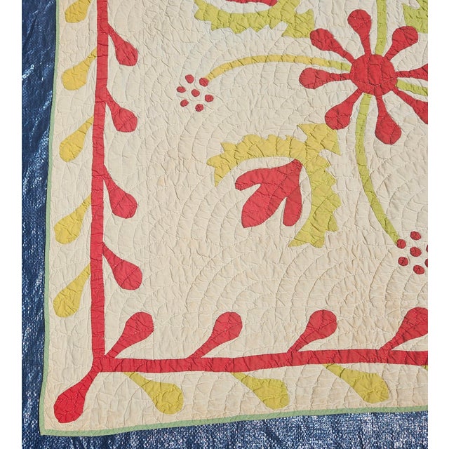 Alabaster Applique Quilt For Sale - Image 8 of 12