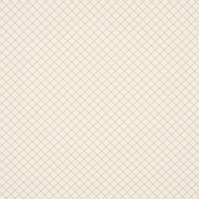 Schumacher X Mark D. Sikes Maggie Lattice Fabric In Neutral For Sale