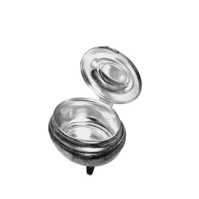 Art Deco Silver Sugar Bowl, 1950s For Sale - Image 12 of 13