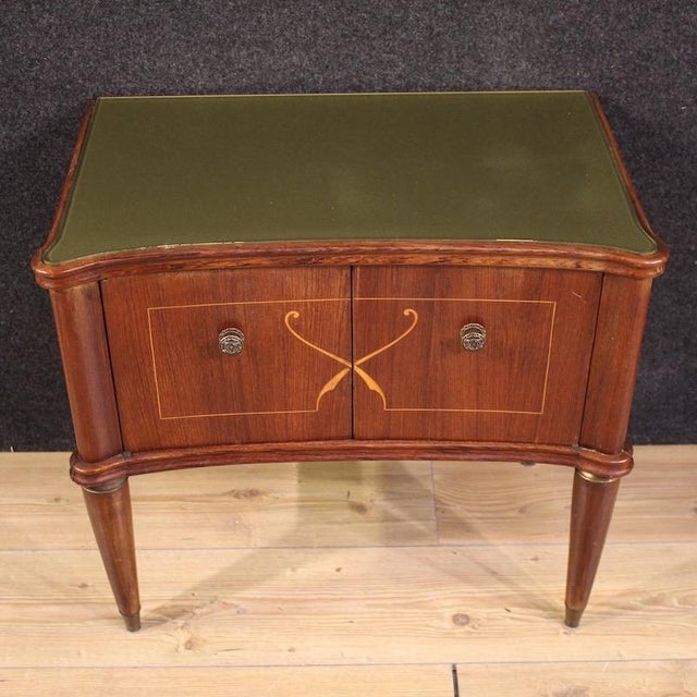 Italian Bedside Tables in the style of Paolo Buffa, 1960, Set of 2 For Sale - Image 6 of 13