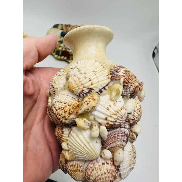 Collection of Three Vintage Shell Folk Art Pieces For Sale In Charleston - Image 6 of 11