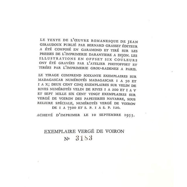 "Œuvre Romanesque" 1955 Giraudoux, Jean For Sale - Image 11 of 16
