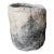 13" Mid Century Rough Hewn Organic Ceramic Planter For Sale