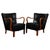 Black Lounge Chairs in Original Leather and Beech from Alfred Christensen, 1940s, Set of 2 For Sale - Image 8 of 8