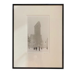 Michael Magill Framed Photo of Flatiron Building in Winter, NYC For Sale